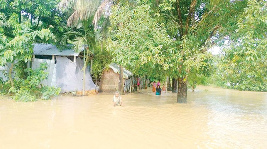 Floodwater receding slowly,  people’s suffering lingers