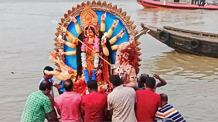 Durga Puja ends in Khulna with immersion of idols