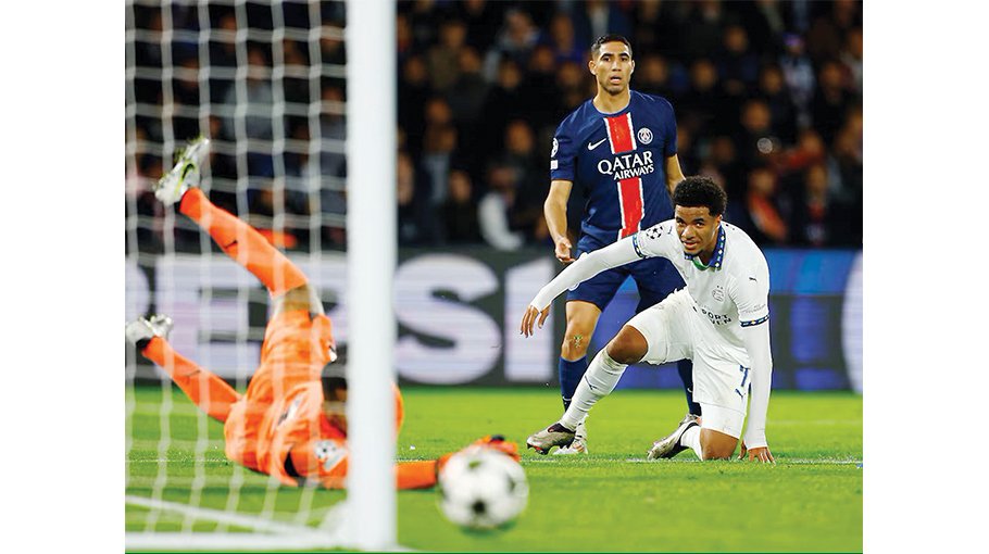 PSG concede home draw against PSV