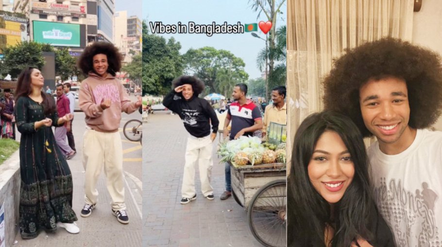 German TikToker Noel dances on Dhaka streets