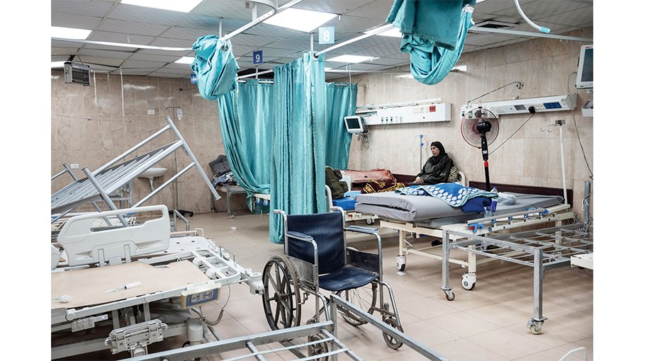 Still wrecked from past Israeli raids, hospitals in Gaza come under attack again