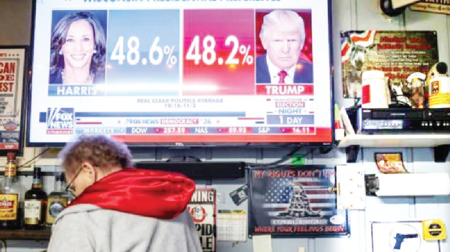 Asian markets swing ahead of toss-up US election