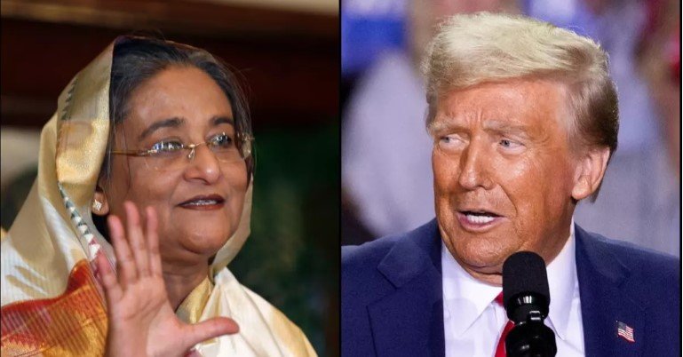 Hasina greets Trump on his ‘resounding victory’