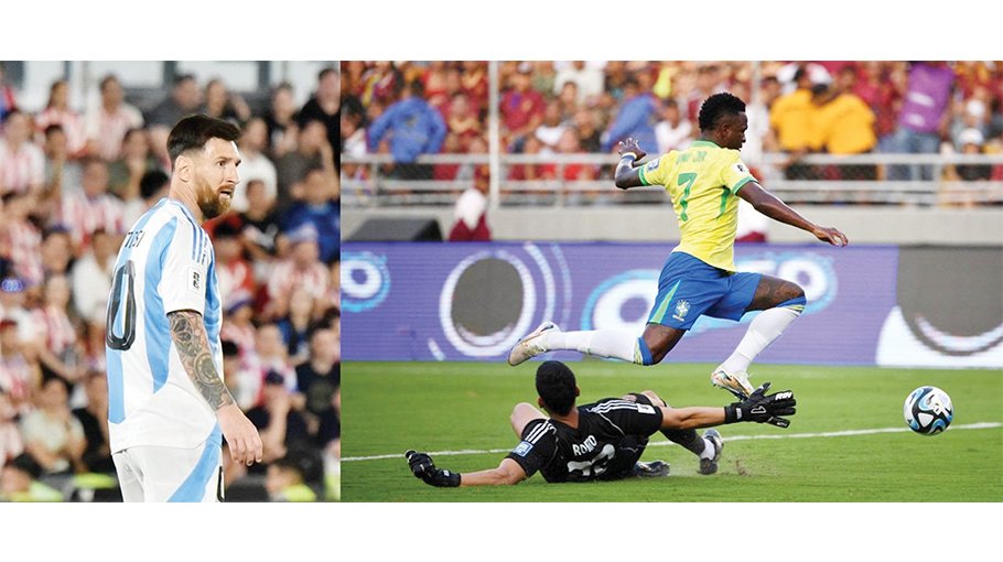 Argentina fall, Brazil held