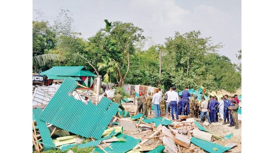 Forest land recovered, illegal structures demolished in Gazipur