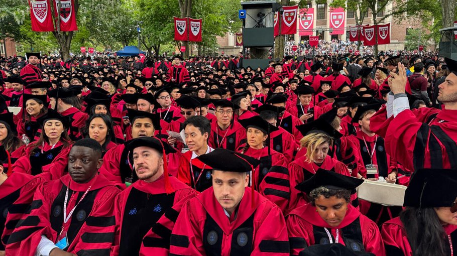 Harvard graduation overshadowed by Trump threats