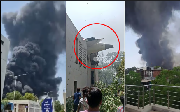 Air India plane crashes into Ahmedabad doctors' hostel: All 242 on board, 5 students dead