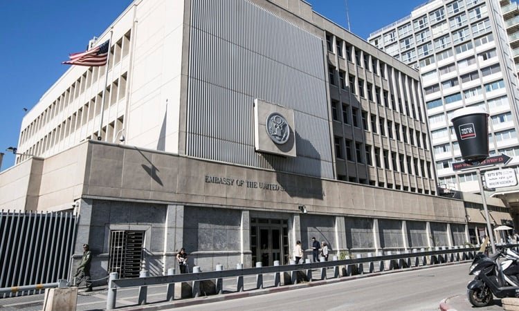 US envoy says Tel Aviv embassy building damaged by Iran strike