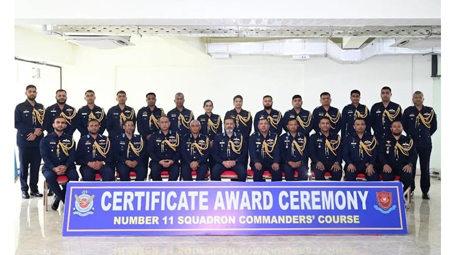 Certificate award ceremony of BAF Squadron Commanders’ course held