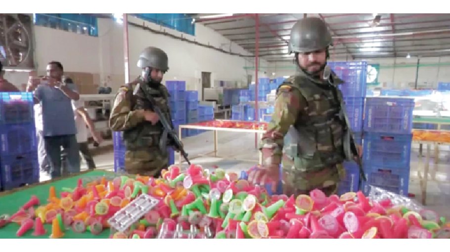 Joint forces raid illegal food factory in Faridpur 