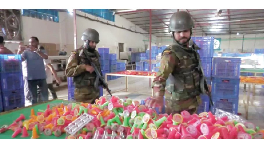 Joint forces raid illegal food factory in Faridpur 