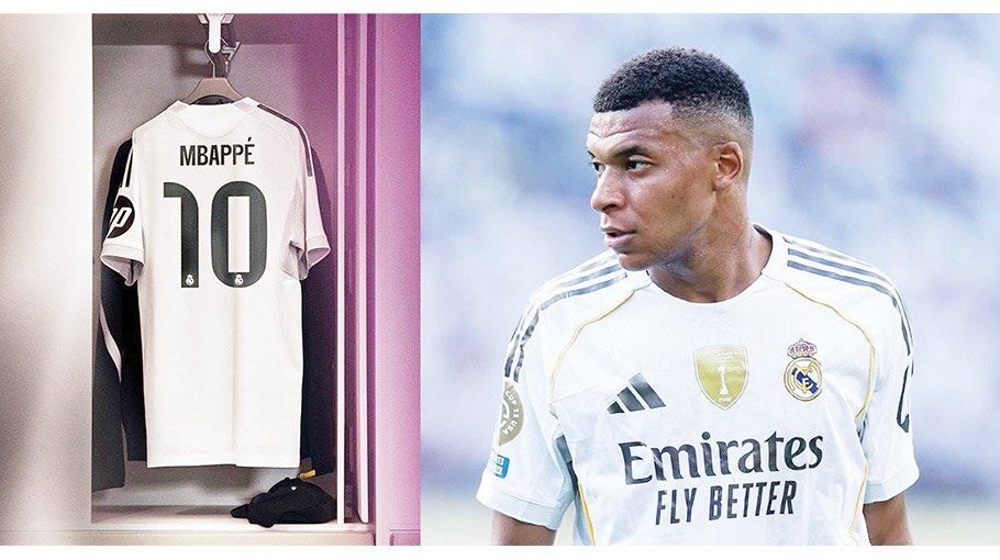 Real Madrid confirm iconic No.10 jersey for Mbappe