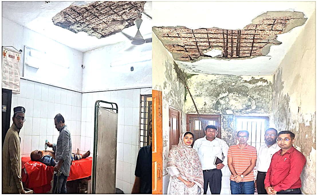 Patients treated in crumbling Sharankhola Health Complex