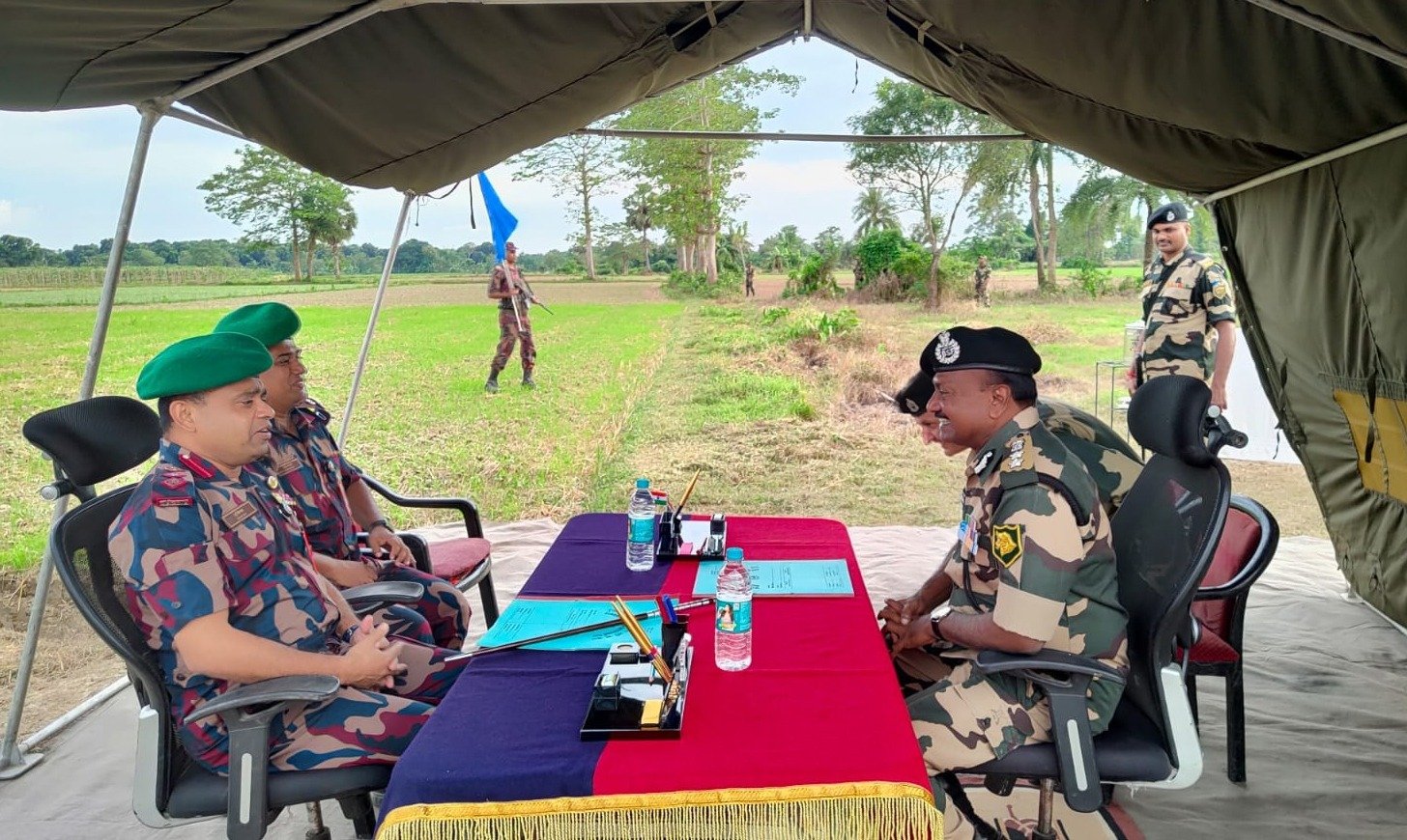 Flag meeting held between BGB, BSF at Maheshpur border