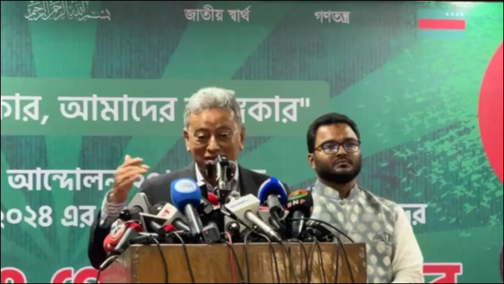 Khosru renews call for political unity to restore democracy through elections