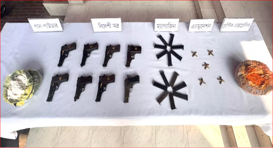 Firearms, ammo seized at Airport Railway Station