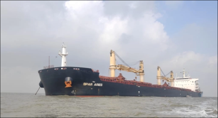 Another shipment of over 60, 000 mt of US wheat arrives at Ctg port