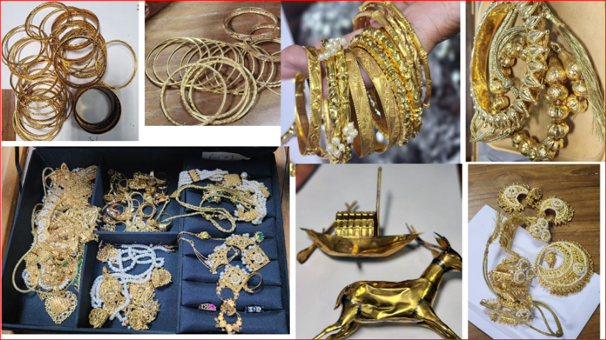 9.7 kg of gold found in two bank lockers of Sheikh Hasina