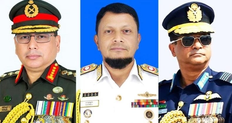 Army, Navy, Air chiefs visit Khaleda at Evercare