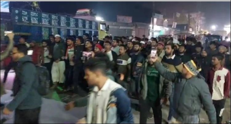 Protest march held in Laxmipur over Osman Hadi’s death