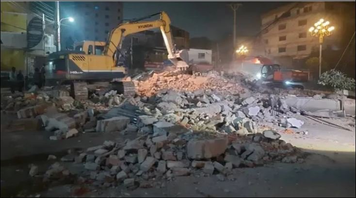 AL office in Rajshahi city demolished