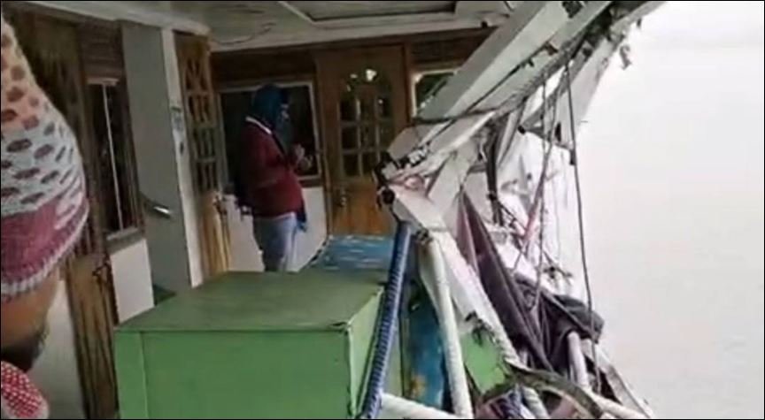 Launch, cargo vessel collide on Padma amid dense fog