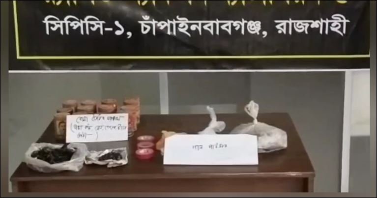 RAB seizes gunpowder, bomb-making materials in Chapainawabganj