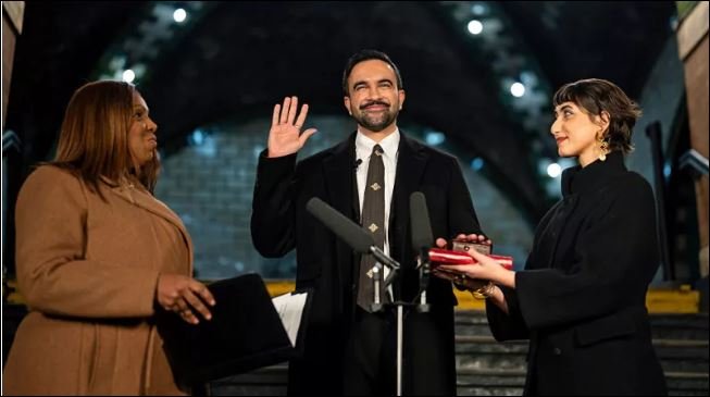 Mamdani sworn In as New York City Mayor at historic Subway Station