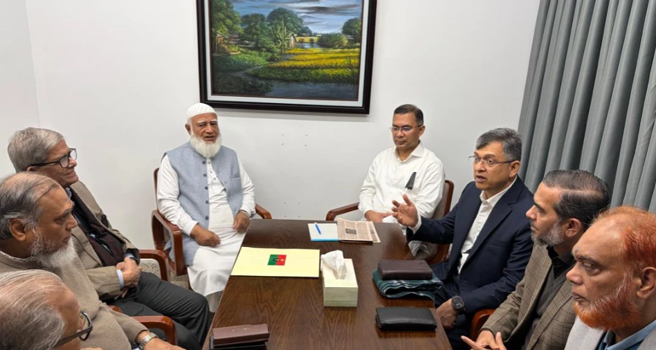 Jamaat Ameer meets Tarique Rahman