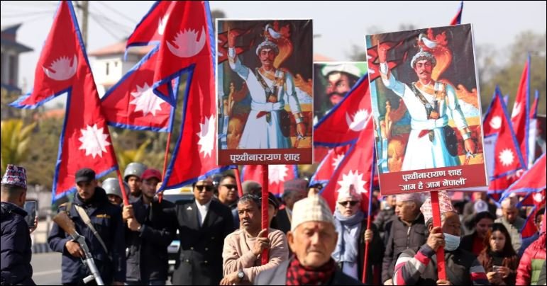 Nepal royal family supporters rally in Kathmandu seeking restoration of monarchy