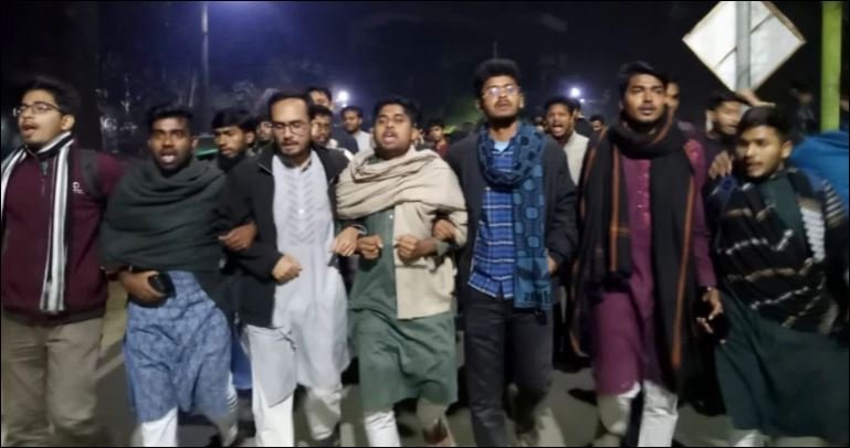 Protest erupts at SUST over EC's low bar, puts holds any elections ahead of national polls