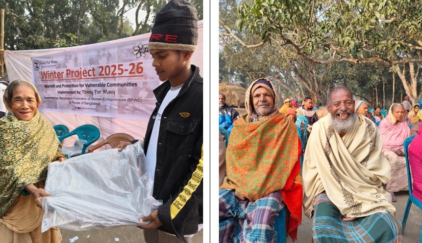 Penny for Many distributes winter blankets among vulnerable community people