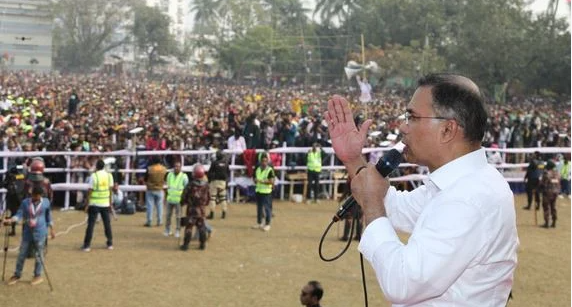 Tarique in Rajshahi after 22 years makes electoral pledges at historic rally