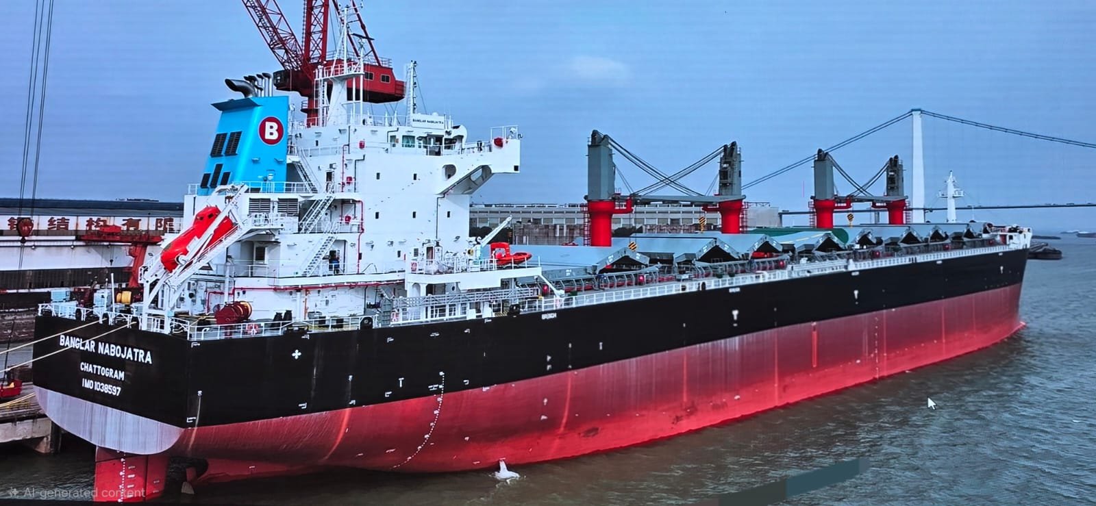 New ship 'MV Banglar Nabojatra' added to BSC fleet, commercial operations begin