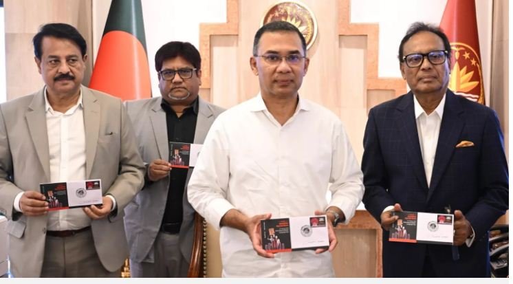 PM Tarique unveils stamps marking Mother Language Day