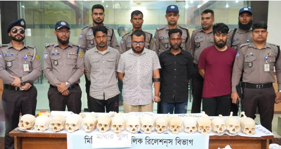 4 held with 47 human skulls, skeleton parts in Tejgaon: DMP