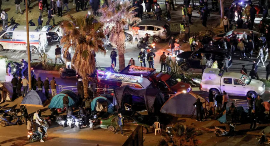 Israeli ‘double-tap strike’ hits displaced on Beirut seafront, kills eight