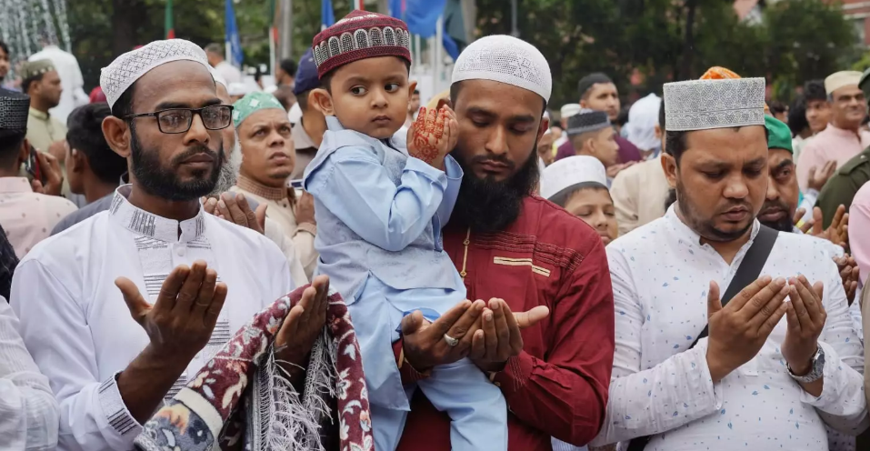 Eid-ul-Fitr being celebrated in Bangladesh with religious fervour, festivity