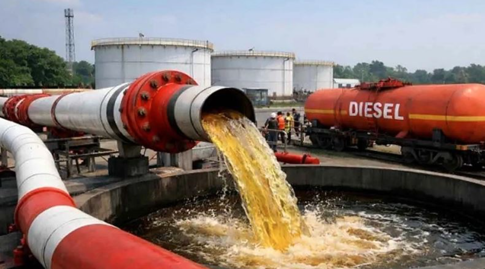 Pumping of 7,000 tonnes of diesel from India begins