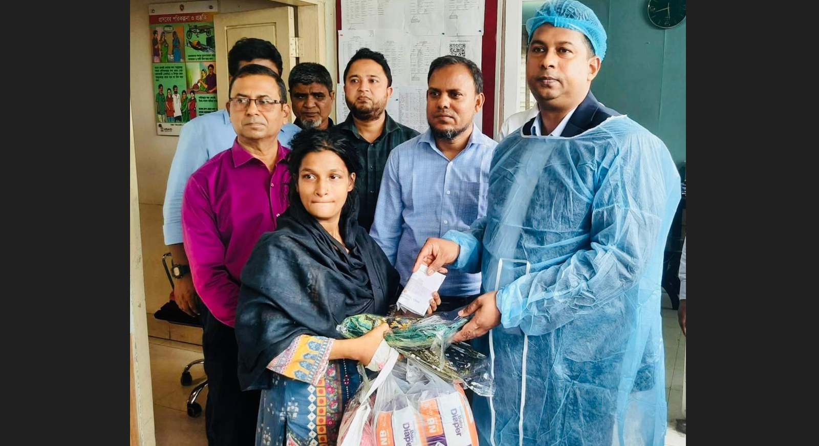 Ctg DC stands by abandoned mother & newborn