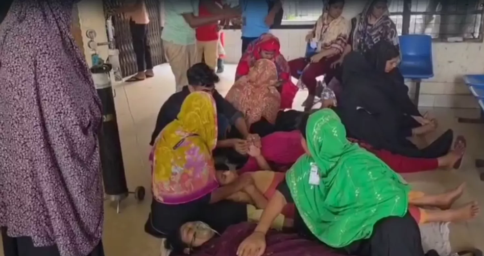 Over 50 RMG factory workers fall ill in Gazipur