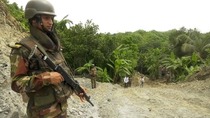 Bangladesh Army launches road construction in Jungle Salimpur