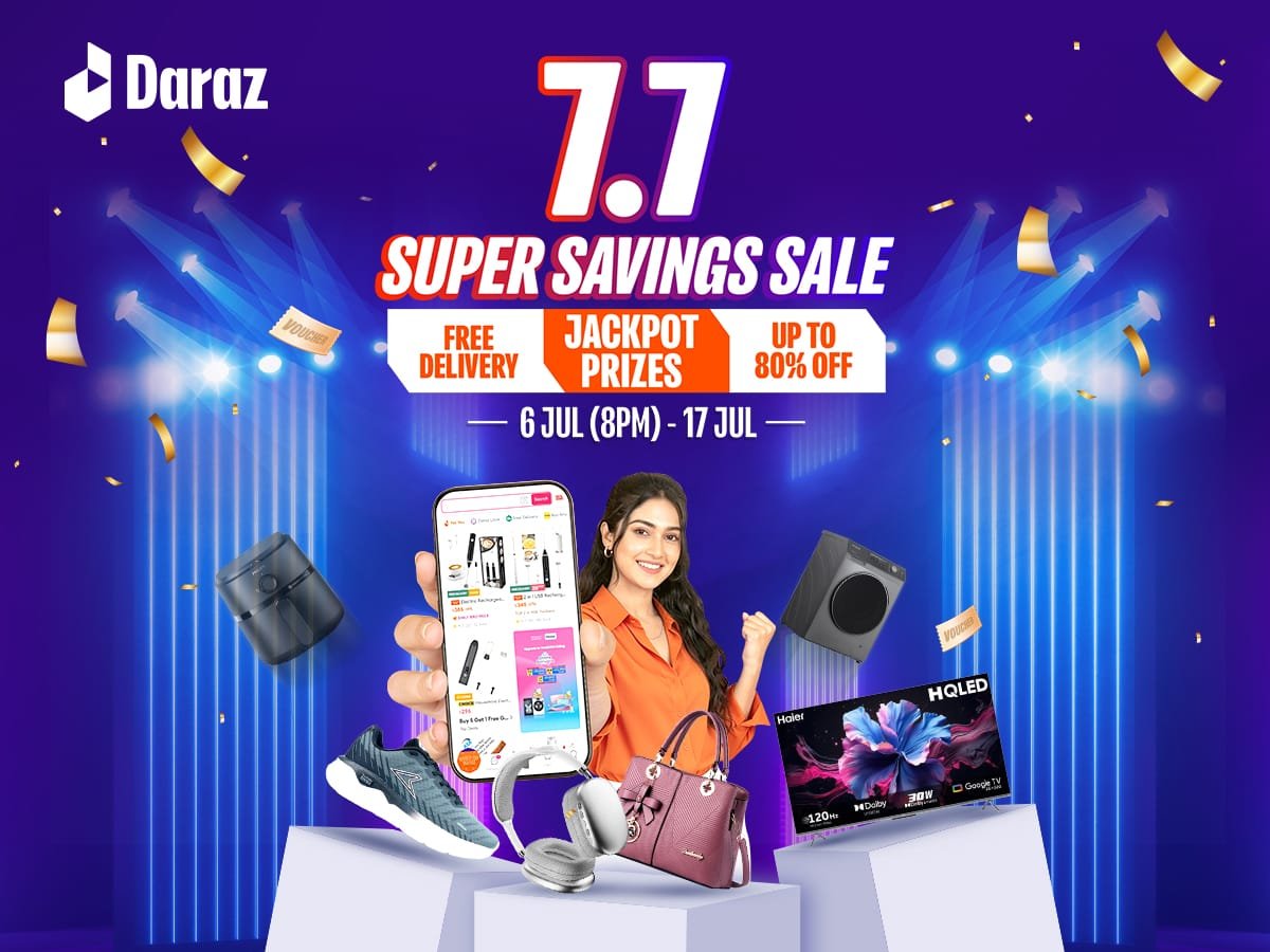 Daraz launches 7.7 sale with discounts up to 80pc