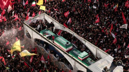 Iran hits US targets in Gulf as Khamenei buried
