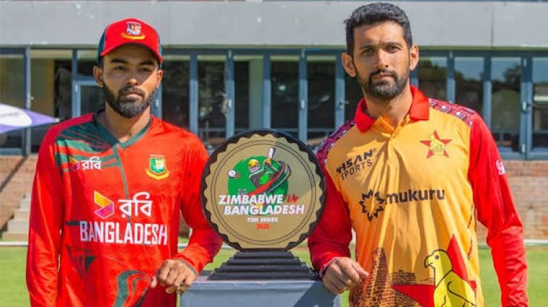 Bangladesh bowl in the 3rd T20 against Zimbabwe