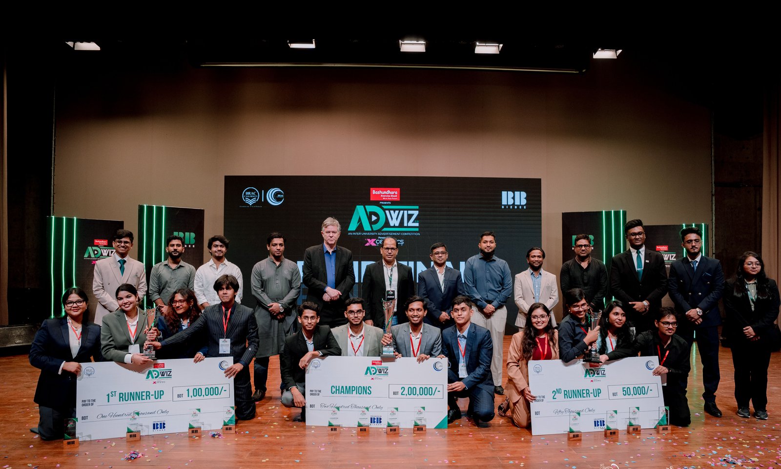 Advertisement contest ADWIZ 2.0 ends at BRAC University with BUP team as champion