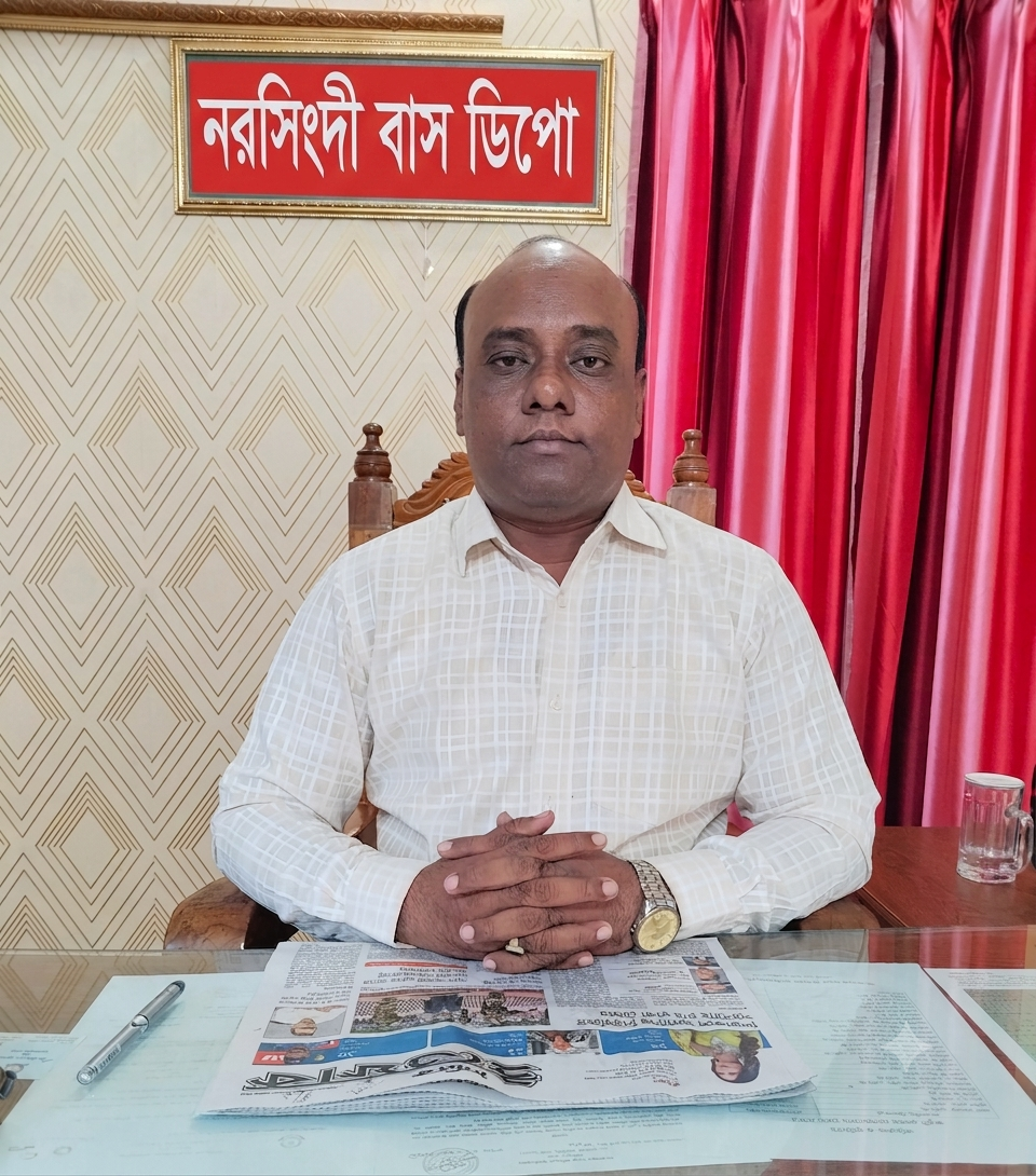Narsingdi BRTC Manager determined to improve passenger services